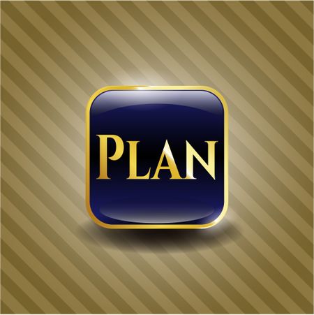 Plan golden emblem