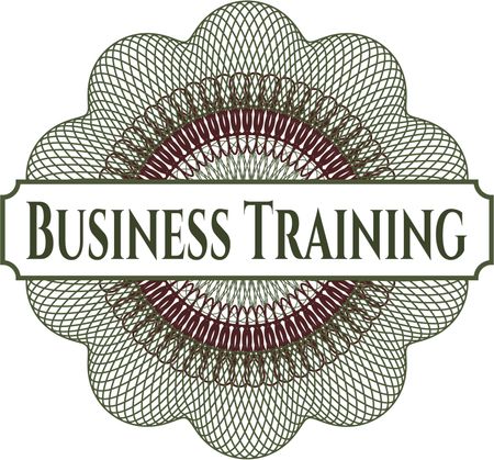 Business Training abstract rosette