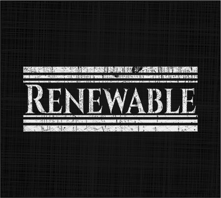 Renewable with chalkboard texture