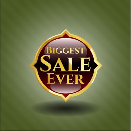 Biggest Sale Ever gold emblem