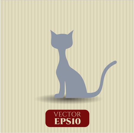 Cat vector icon or symbol