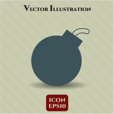 Bomb vector icon