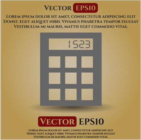 Calculator vector symbol