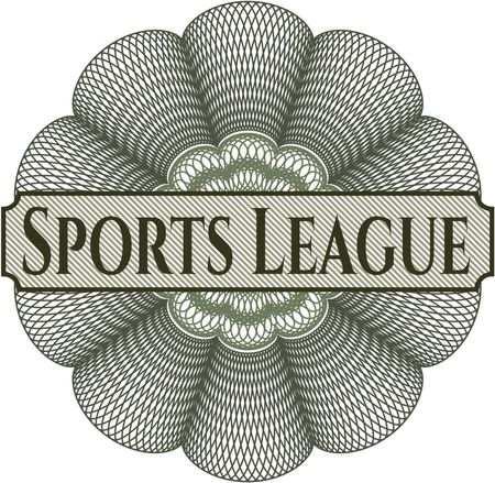 Sports League rosette or money style emblem