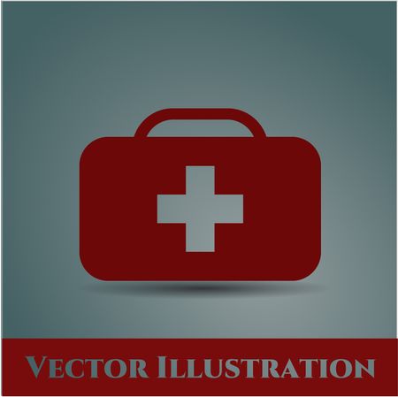 Medical briefcase high quality icon