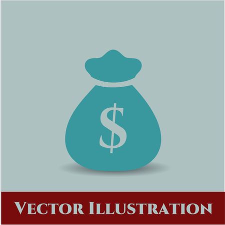 Money Bag vector icon or symbol
