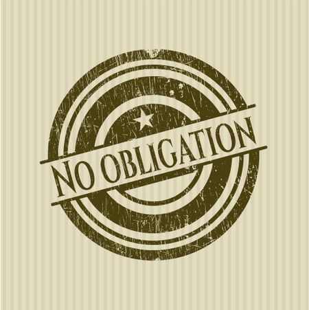 No obligation rubber seal