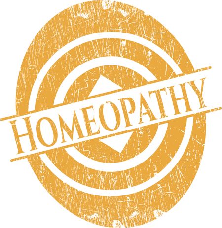 Homeopathy grunge seal