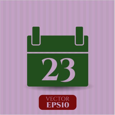 Calendar vector icon or symbol