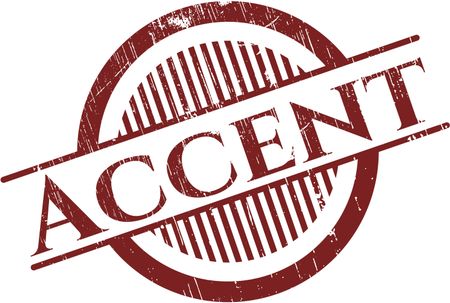 Accent rubber grunge seal