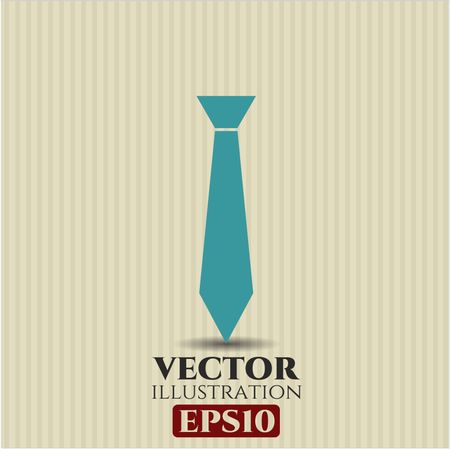 Necktie vector icon or symbol