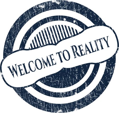 Welcome to Reality rubber grunge texture stamp
