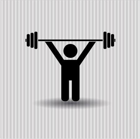 Weightlifting high quality icon