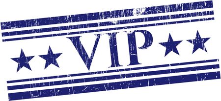 VIP grunge stamp