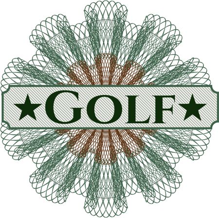 Golf linear rosette