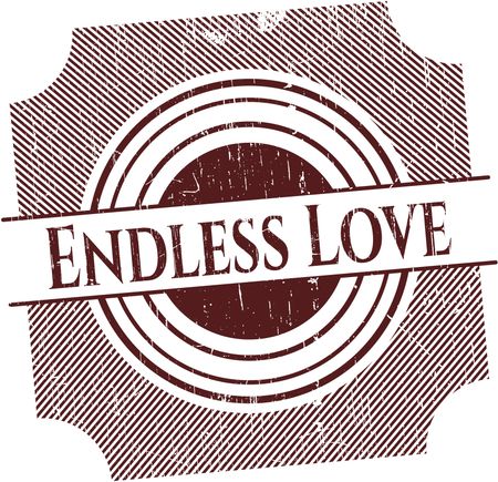 Endless Love rubber seal with grunge texture