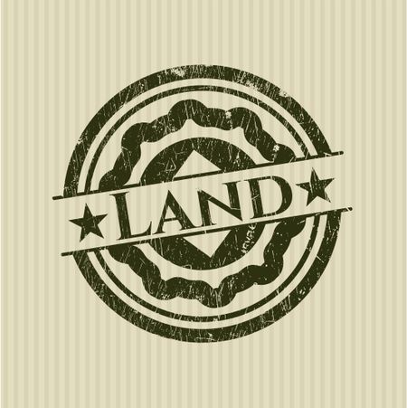 Land rubber grunge texture seal