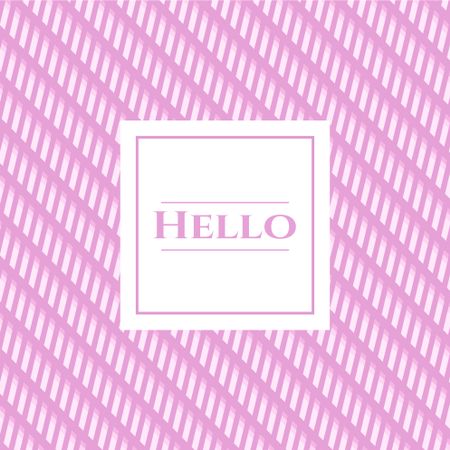 Hello banner or card