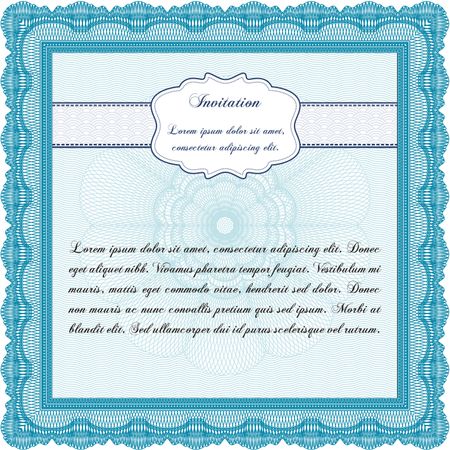 Formal invitation template. Complex background. Customizable, Easy to edit and change colors. Lovely design. 