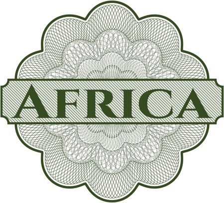 Africa rosette (money style emblem)