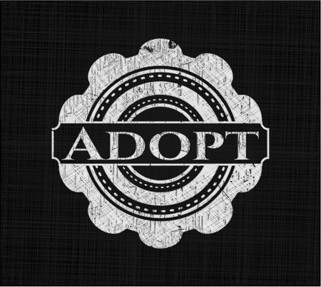adopt-written-chalkboard-384528382 Adopt written on a chalkboard