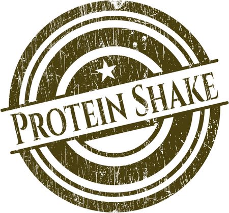 Protein Shake grunge stamp