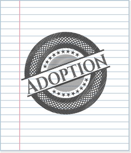 Adoption pencil emblem