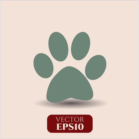 Paw vector icon