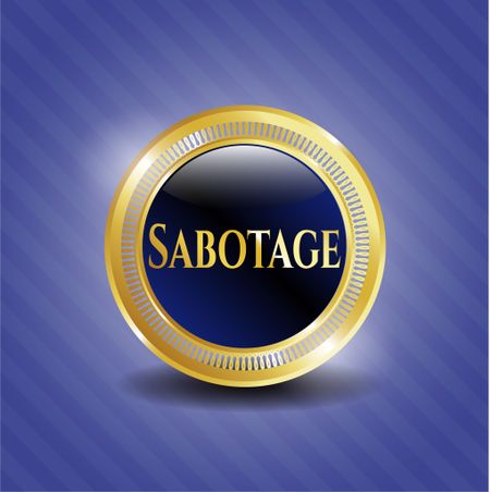 Sabotage gold shiny emblem