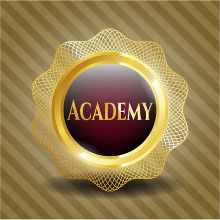 Academy gold shiny badge