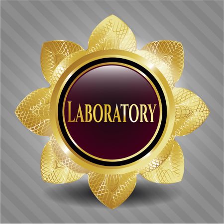 Laboratory shiny badge