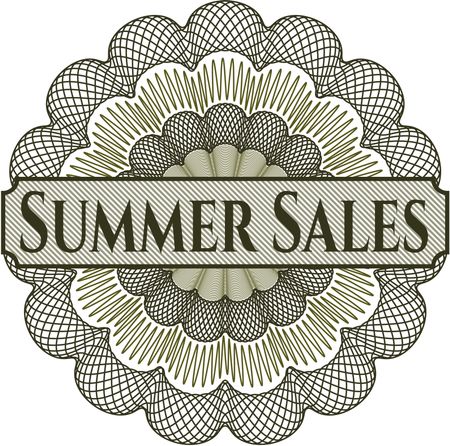 Summer Sales abstract rosette