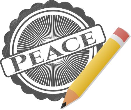 Peace penciled