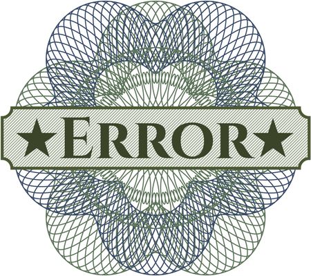 Error abstract linear rosette