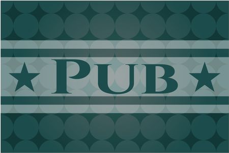 Pub colorful banner