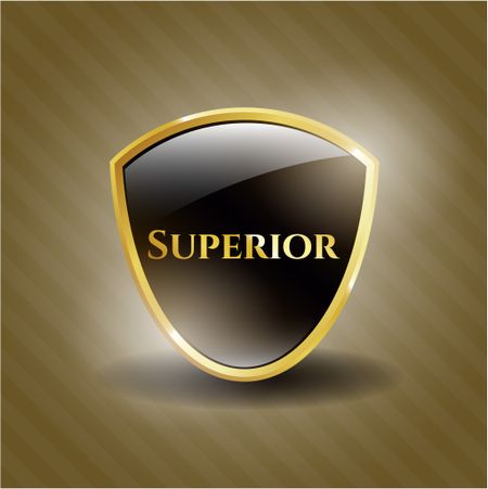 Superior gold emblem or badge