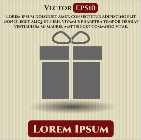 Gift box icon vector illustration