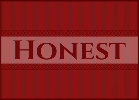 Honest card or banner