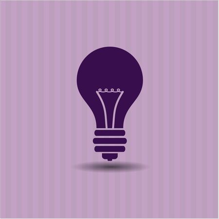 Light bulb vector symbol