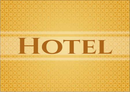 Hotel banner or poster