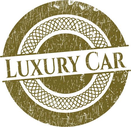 Luxury Car grunge stamp