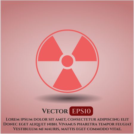 Nuclear, radioactive icon vector illustration