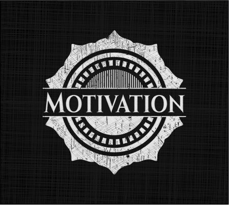 Motivation with chalkboard texture