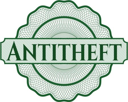 Antitheft rosette or money style emblem