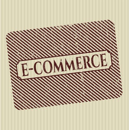 e-commerce grunge style stamp