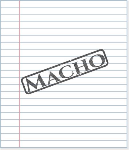 Macho draw (pencil strokes)