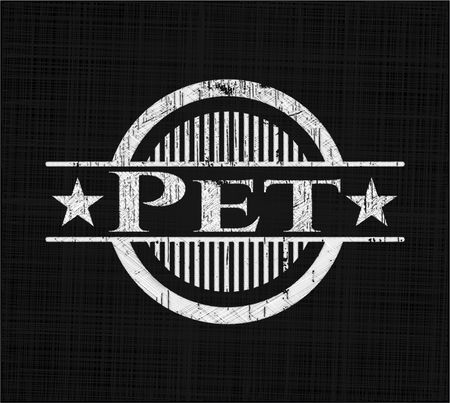 Pet with chalkboard texture