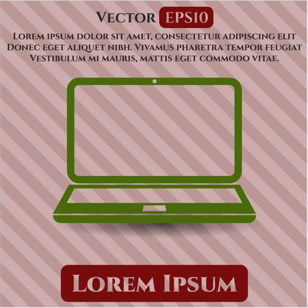 Laptop vector symbol