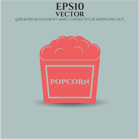 Popcorn icon or symbol