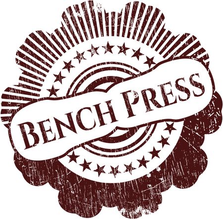 Bench Press rubber stamp